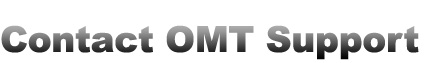 Contact OMT Support